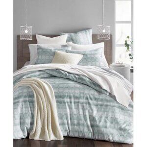Oake Shibori Plaid Comforter Set, Twin